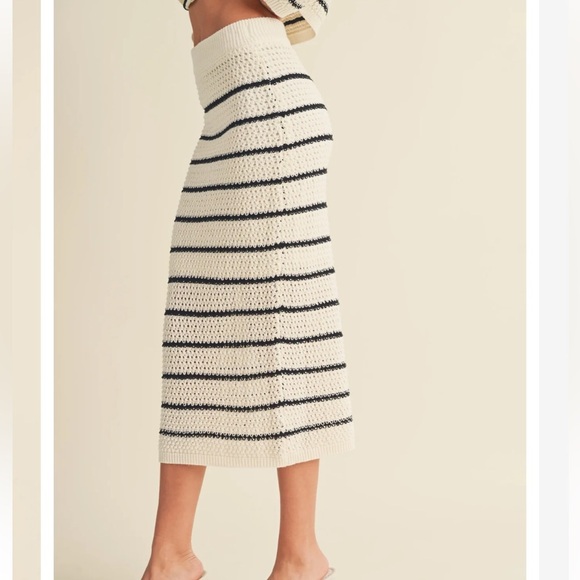 evolutionary stripe knit skirt - Picture 2 of 11